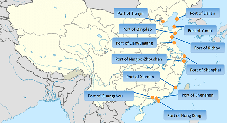 Chinese ports